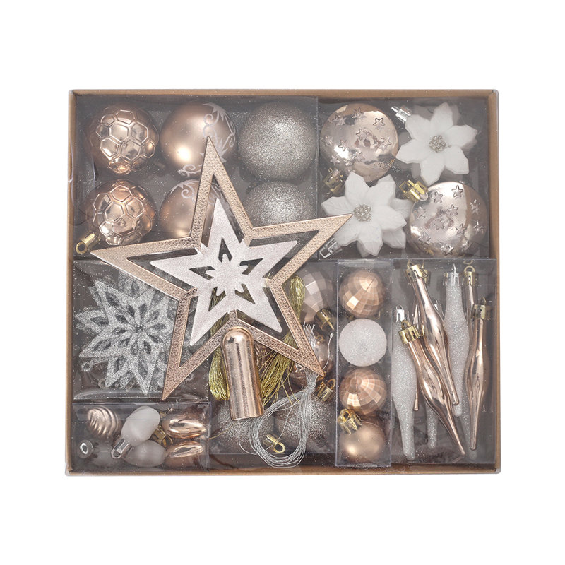 58 Piece Christmas Bauble Box Set