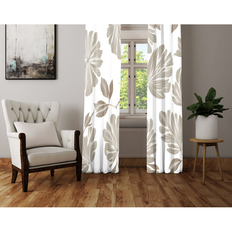 Rideau en polyester Dieuseul, L 20 po x L 52 po