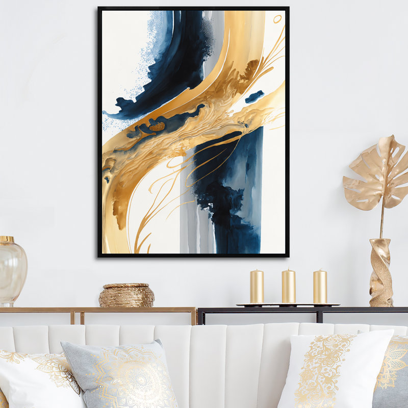 Stylish Spiral Abstract III - Abstract Spirals, impression sur toile encadrée, H 40 po x l 30 po x P 1,5 po
