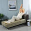 Canapé modulaire confortable, tissu kaki clair moelleux pour le cinéma maison