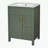 Bathroom Vanity with Ceramic Sink, two Drawers and Storage Racks on the Door-1748837633