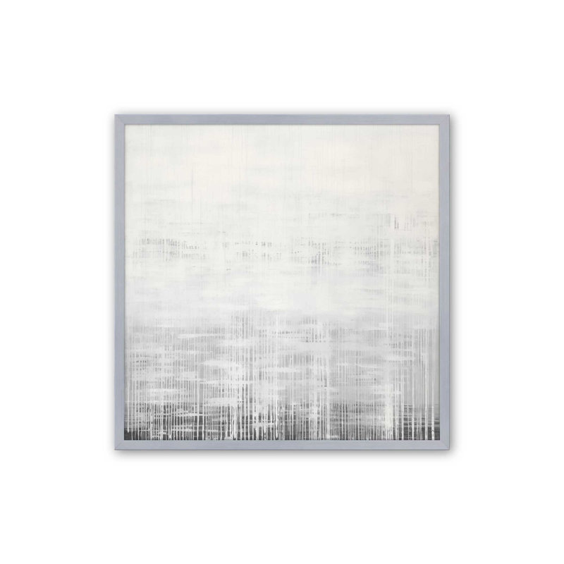 Whiteout Rhythm I, toile, Cadre photo simple chrome poli, H 17,75 po x l 17,75 po