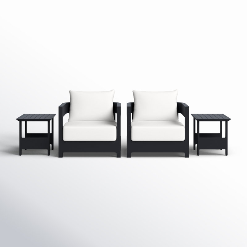 Everlee Patio Club Chair Seating Group
