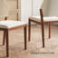 Ensemble de 4 chaises de salle à manger modernes entièrement assemblées en similicuir avec pieds en bois massif-2094248906