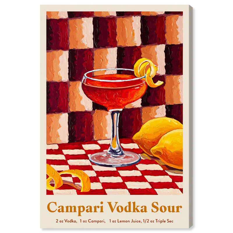 «Zesty Elixir», reproduction d'art sur toile par Art Remedy, H 54 po x l 36 po, Gallery Wrapped