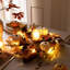  Couronnes de citrouille d'automne pour la porte d'entrée, couronne de feuilles d'érable en soie 20 po avec baies de citrouilles blanches, décorations de récolte d'automne pour la véranda