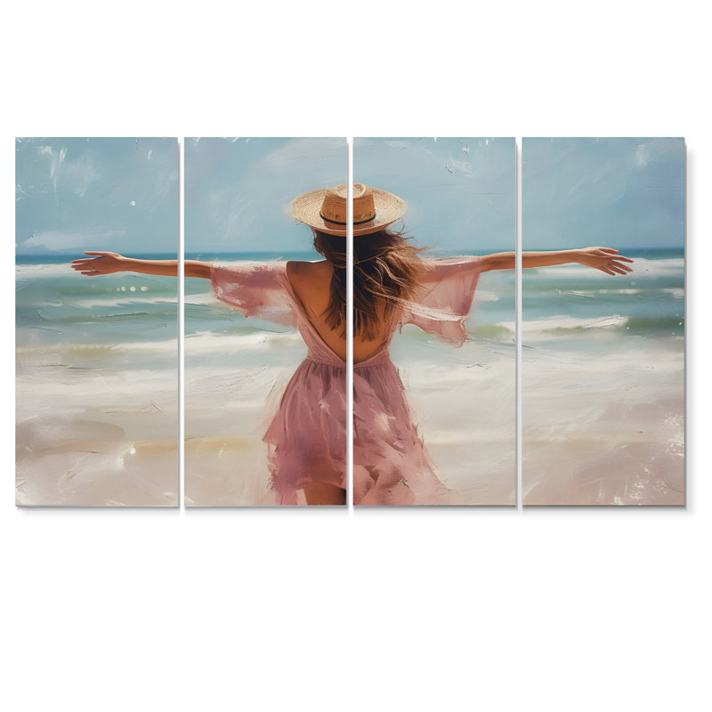 Ensemble de décoration murale chapeau de cowboy rose, H 32 po x l 64 po