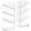 Ensemble de 2 tablettes de douche adhésives, organisateur de panier de douche en acrylique transparent avec drainage de l'eau, rangement mural antirouille pour salle de bain pour shampooing et nettoyant pour le corps