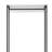 Cox Modular Closet System, 1 Storage Drawer, Hanging Rod, Black Metal Frame