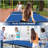 9' Ping Pong Table Set for Outdoor and Indoor, Foldable Table Tennis Table With Net, 2 Paddles, 2 Balls