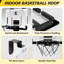 Panier de basketball à DEL avec ventouses et crochets au-dessus de la porte, tableau de bord électronique, effets sonores et 3 balles pour enfants et adolescents.