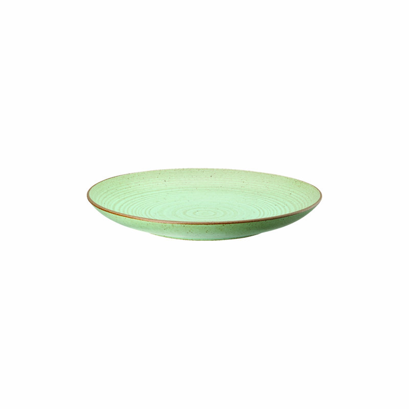 Nature Stoneware Salad/Dessert Plate, Leaf Green