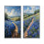 «Blue Bonnets Summer Blue», ensemble de 2 pièces bleues «Blue Bonnets Fields I»-1027173617-1027173516-1027173510