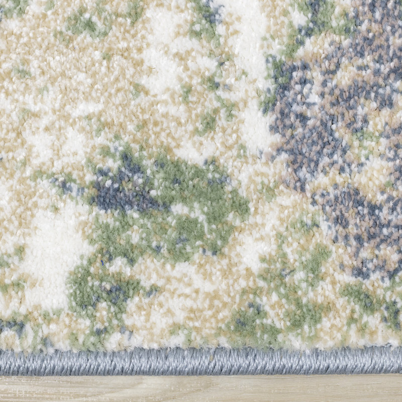 Dais Abstract Blue/Green/Beige Indoor Area Rug