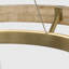 Sean Lavin Grace LED Ring Chandelier in Hand Rubbed Antique Brass/Natural Oak with Wood shade-470040051