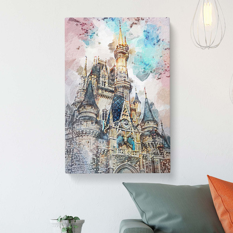 Magic Kingdom In Orlando Florida - Wrapped Canvas Painting, 50.8 cm H x 35.6 cm W