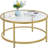 Cellestine Round Glass Coffee Table-351570200-270564727