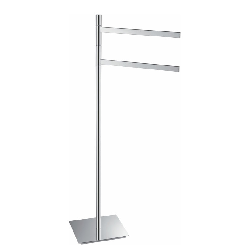 Porte-serviettes sur pied Flara, Chrome