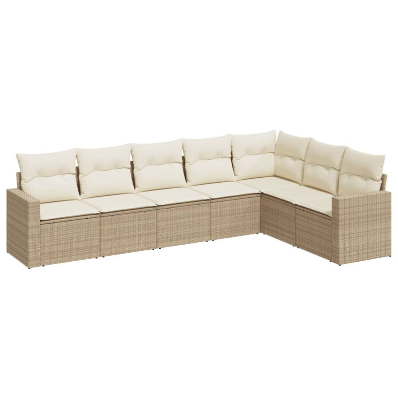 Vidaxl Outdoor Sofa Set Beige