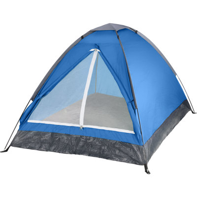 Tente de camping pour 2 personnes avec toit anti-pluie et sac de transport
