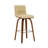 26” Faux Leather Wooden Swivel Bar Stool-938061273