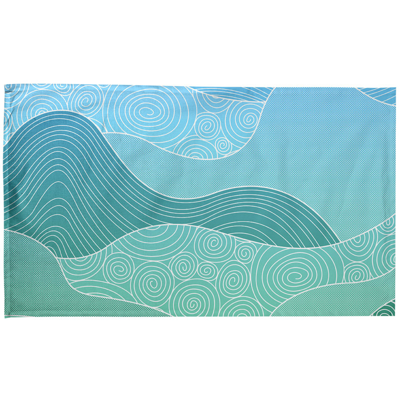 Tea Towel Kitchen Towel, Poly Twill, Mint