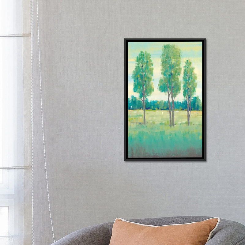 « spring day i », impression sur toile, H 26 po x l 18 po x P 1,5 po, Toile avec cadre noir, Pas de tapis