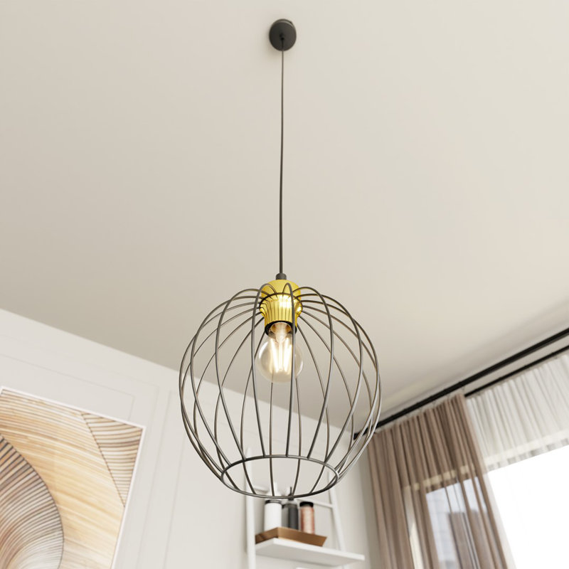 Amatallah 1 - Light Pendant, Matte Black/Gold