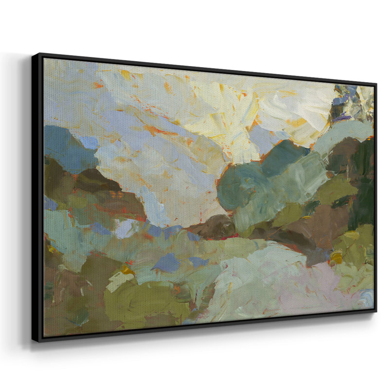 Sojour, reproduction d'art sur toile, H 17 po x l 25 po x P 2 po, Noir
