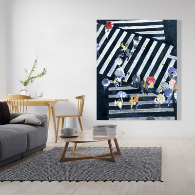 Art sur toile Main Street | Man Street, décor pour la maison