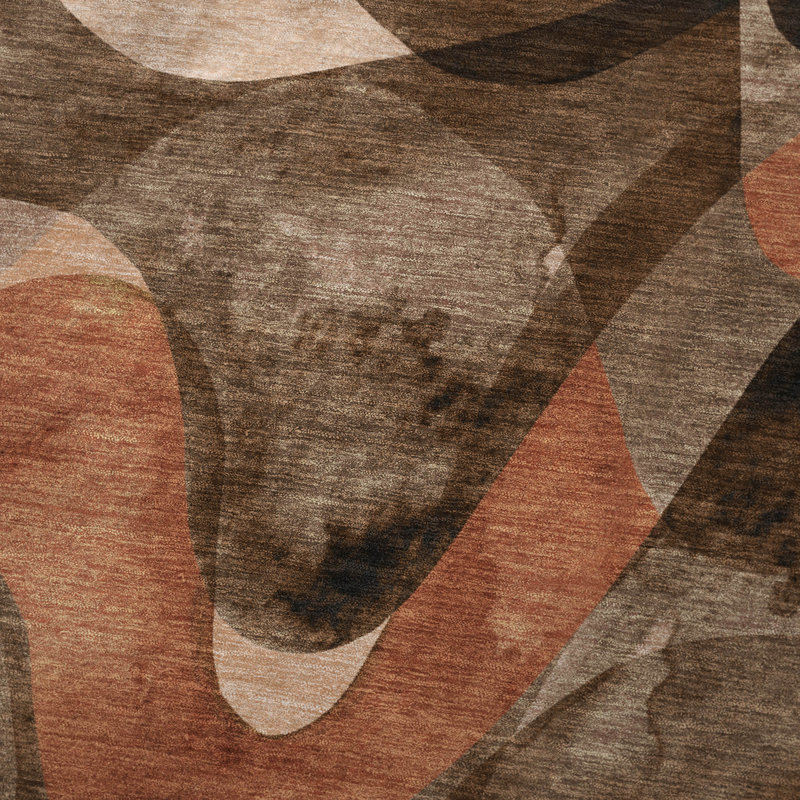 Jeté en sherpa Addison, Abstrait chocolat
