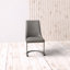 49.53cm H Upholstered Side Chair in Grey