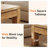 31.5" Solid Wood Square Coffee Table for Living Room, Rustic Brown