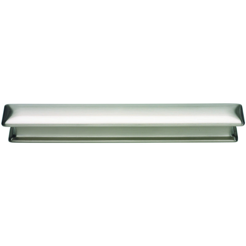 Brushed Nickel Modern Bar Handle with Mounting Hardware