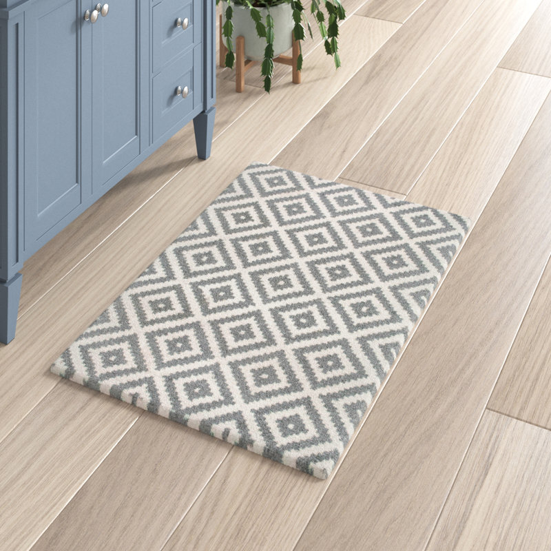 Geometric Wool Hand Woven Area Rug, Rectangle 152 x 244cm