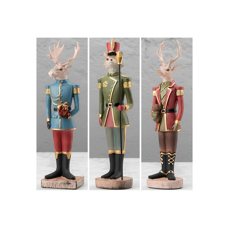 Ensemble d'objets décoratifs élégants (3 pièces), 4,0 x 4,0 x 14,2 pouces | 100% polyester, finition texturée douce | Parfait pour la décoration intérieure, le salon et les centres de table élégants