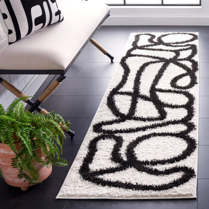 Darshini Geometric Area Rug, Runner 66 x 244 cm
