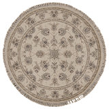 Hand Knotted Area Rug in Ivory