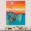 «Minimalisme, coucher de soleil bleu, Étreinte II», art mural minimalisme