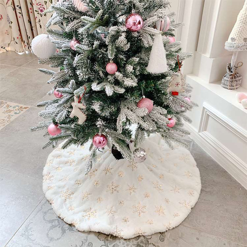 Lometa Fleece / Microfiber Tree Skirt, 2cm H x 90cm W x 90cm D