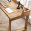 Bureau rectangulaire brun en bois massif-1829677478