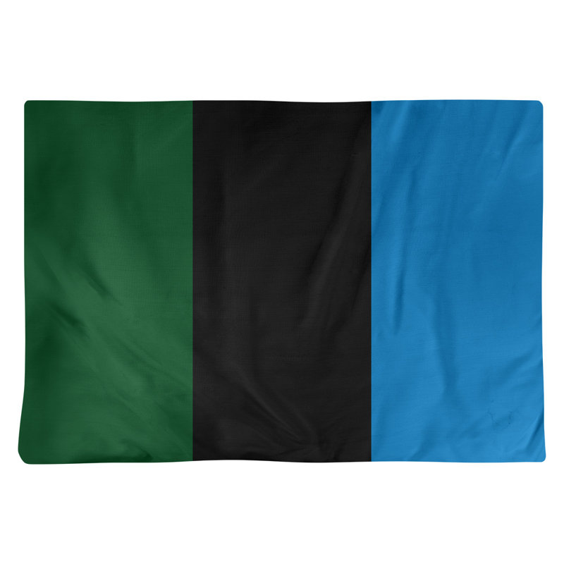 Récapitulatif 18" basket Milwaukee, Vert de Good Land / noir / bleu des Grands Lacs, Sergé de coton