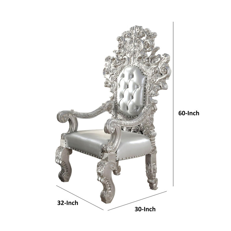 Chaise d'appoint capitonnée l 32 po