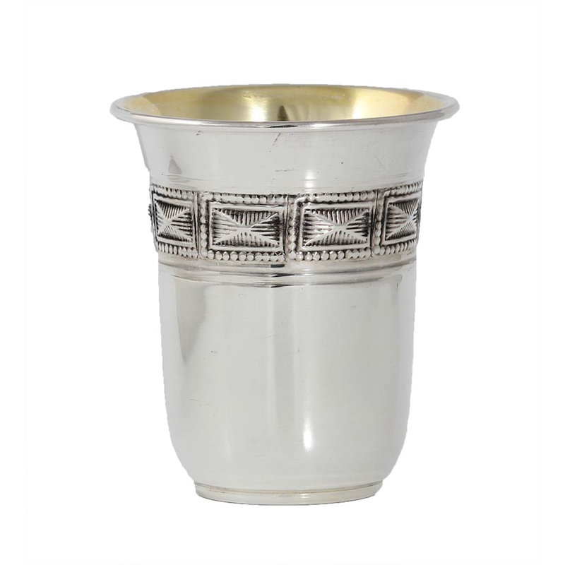 Tasse giddush à carrés choshen