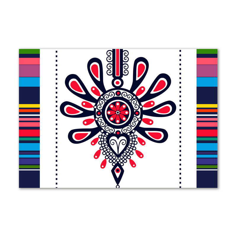 Polish Folk Pattern - No Frame Print on Canvas