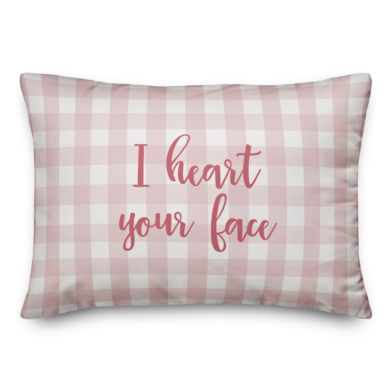  Coussin I Heart Your Face, Rose