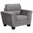 Beeston Fabric Sofa & Chair Set, Gray-122099454