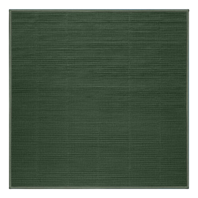 Machine Washable Solid Green Area Rug