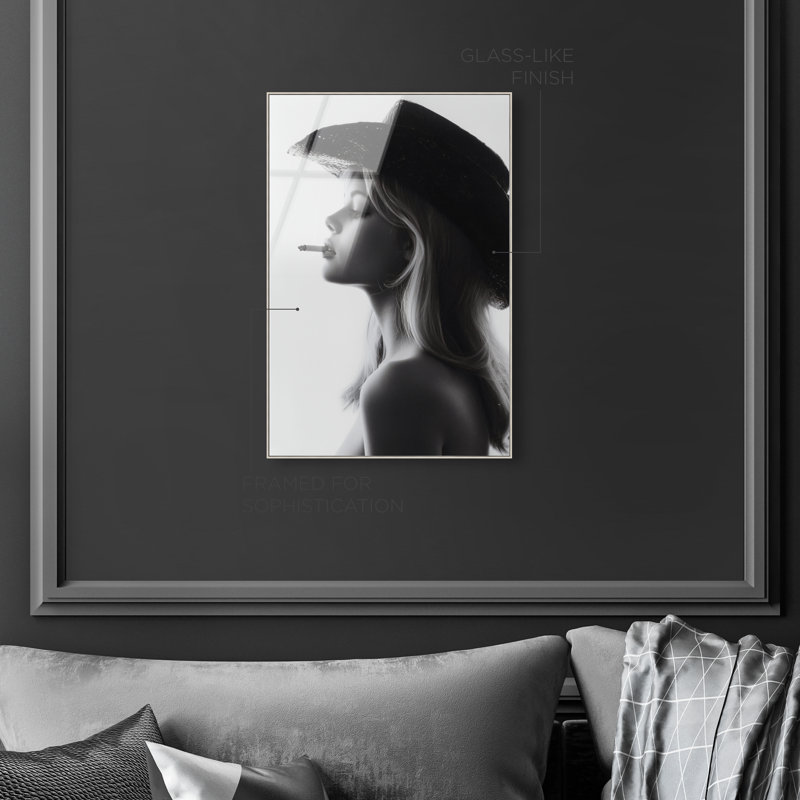 Desert Cowgirl High-Gloss Frameless Acrylic Glass Wall Art Fashion Print by Oliver Gal, Ready to Hang, 10 x 15, 31"H x 46"W