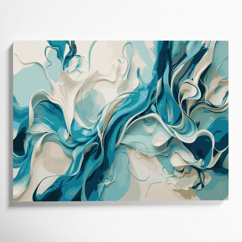 Art mural sur toile Lyrical Abstraction 90, H 11 po x l 14 po